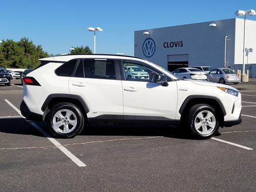 Super White 2021 Toyota RAV4 Hybrid LE