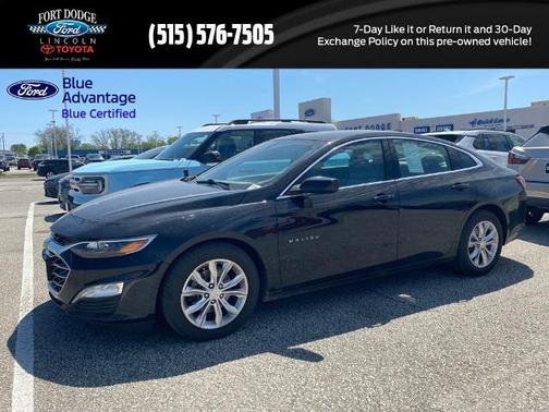 Black 2020 Chevrolet Malibu LT W/1LT