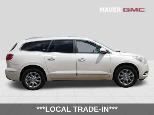 White Diamond Clearcoat 2014 Buick Enclave Leather