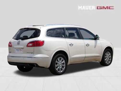 White Diamond Clearcoat 2014 Buick Enclave Leather