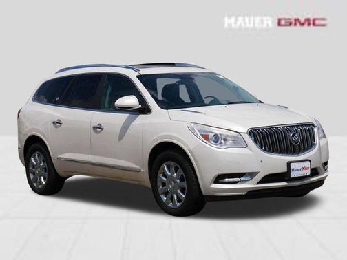 White Diamond Clearcoat 2014 Buick Enclave Leather