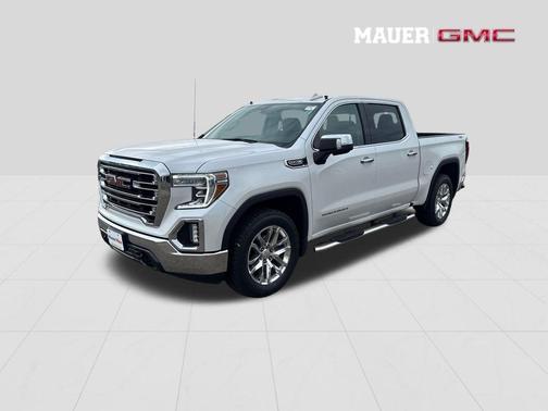 White Frost Tri-Coat 2021 GMC Sierra 1500 SLT