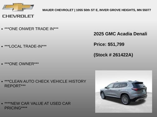 Sterling 2025 GMC Acadia Denali