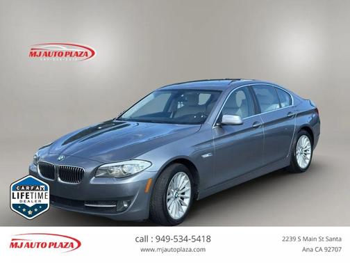 Gray 2013 BMW 535 535i Sedan 4D