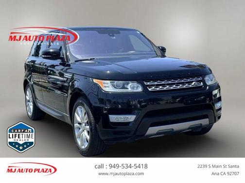 Black 2015 Land Rover Range Rover Sport Supercharged HSE