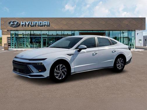 Serenity White 2026 Hyundai SONATA Hybrid Base
