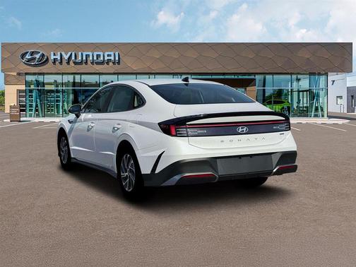 Serenity White 2026 Hyundai SONATA Hybrid Base