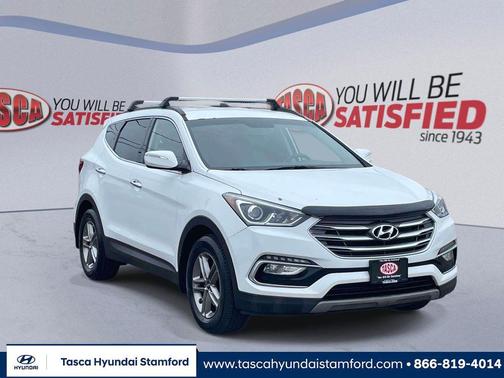 Pearl White 2018 Hyundai Santa Fe Sport 2.4L