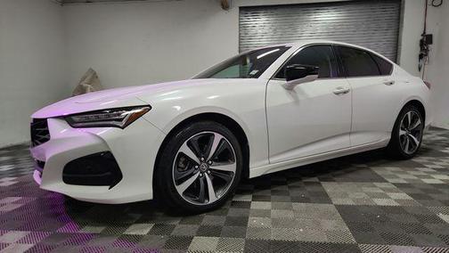 Platinum White Pearl 2024 Acura TLX Technology