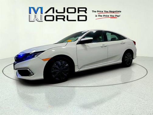 Platinum White Pearl 2019 Honda Civic LX