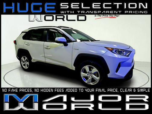 Blizzard Pearl 2021 Toyota RAV4 Hybrid XLE Premium