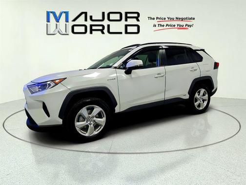 Blizzard Pearl 2021 Toyota RAV4 Hybrid XLE Premium