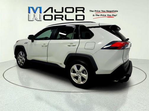 Blizzard Pearl 2021 Toyota RAV4 Hybrid XLE Premium