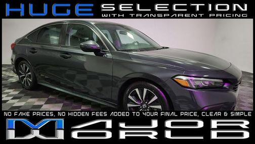 Gray 2024 Honda Civic EX Sedan