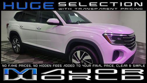 Pure White 2025 Volkswagen Atlas 2.0T SE w/Technology