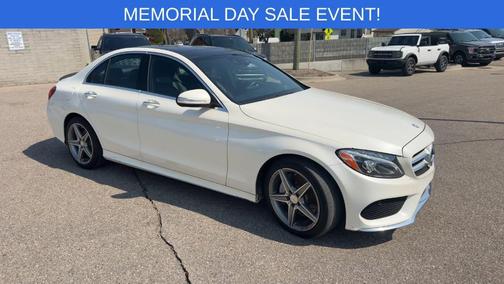 Polar White 2015 Mercedes-Benz C-Class C 400 4MATIC