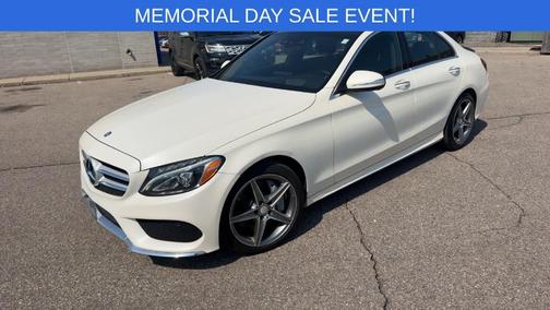 Polar White 2015 Mercedes-Benz C-Class C 400 4MATIC