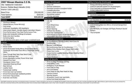 2007 Nissan Maxima SL