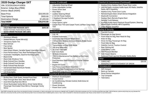 2020 Dodge Charger SXT