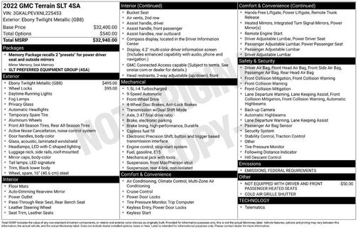 2022 GMC Terrain SLT