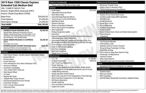 2019 RAM 1500 Classic Express