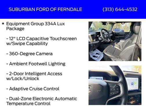 Shadow Black 2023 Ford Bronco Badlands