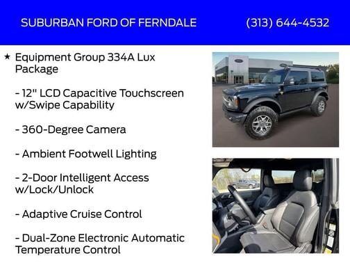 Shadow Black 2023 Ford Bronco Badlands