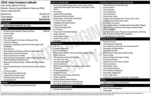 2022 Jeep Compass Latitude
