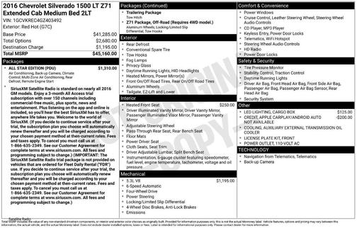 2016 Chevrolet Silverado 1500 LT