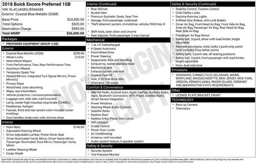 2018 Buick Encore Preferred