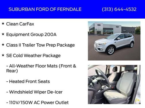 Ingot Silver 2017 Ford Escape SE
