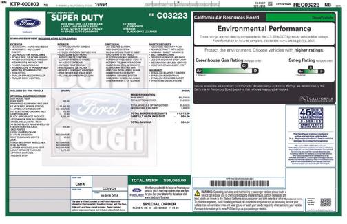 White Metallic 2024 Ford F-350 Lariat Super Duty