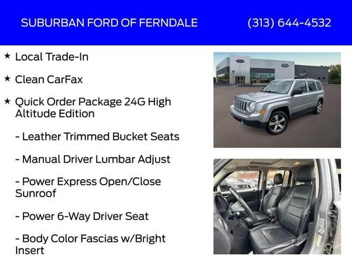 Billet Silver Metallic Clearcoat 2017 Jeep Patriot High Altitude