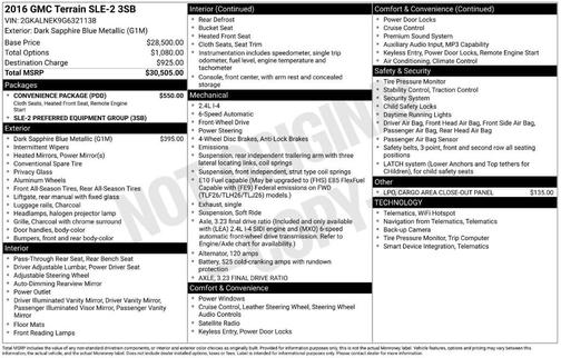 2016 GMC Terrain SLE-2