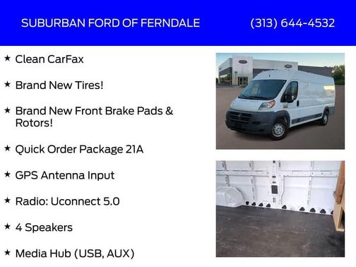 2017 RAM ProMaster 3500 High Roof