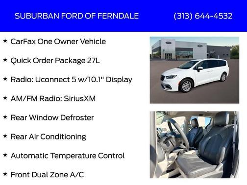 Bright White Clearcoat 2023 Chrysler Pacifica Touring-L