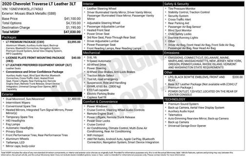 2020 Chevrolet Traverse LT Leather