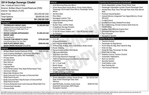 2014 Dodge Durango Citadel