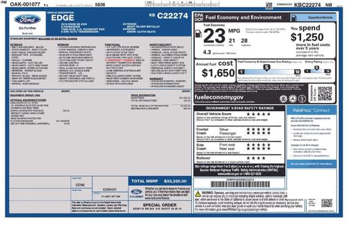 Ingot Silver 2019 Ford Edge SE