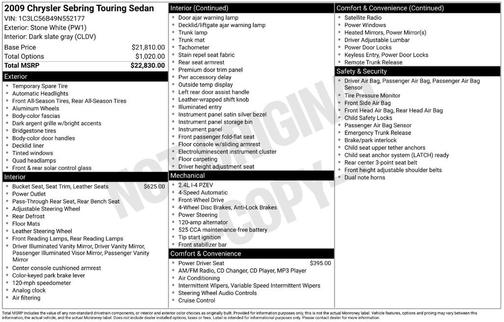 2009 Chrysler Sebring Touring