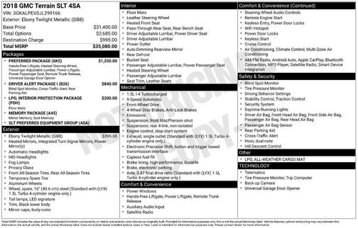 2018 GMC Terrain SLT