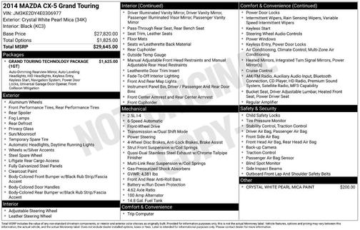 2014 Mazda CX-5 Grand Touring