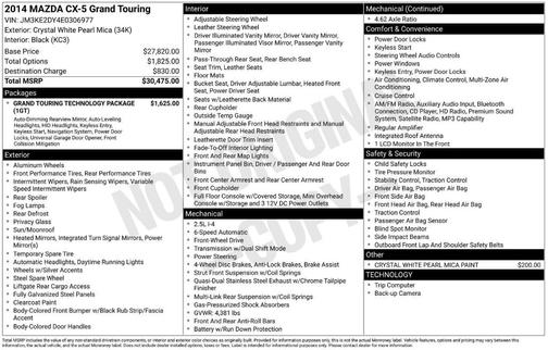 2014 Mazda CX-5 Grand Touring