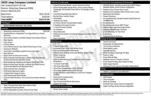 2020 Jeep Compass Limited