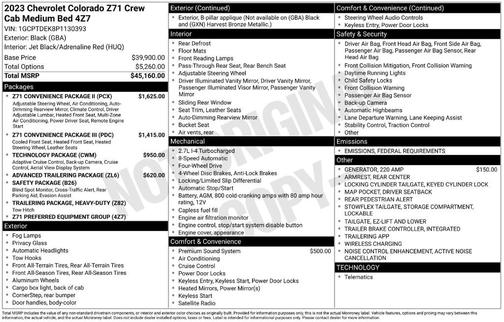 2023 Chevrolet Colorado Z71