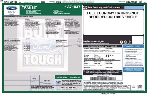 Oxford White 2020 Ford Transit-350 Base