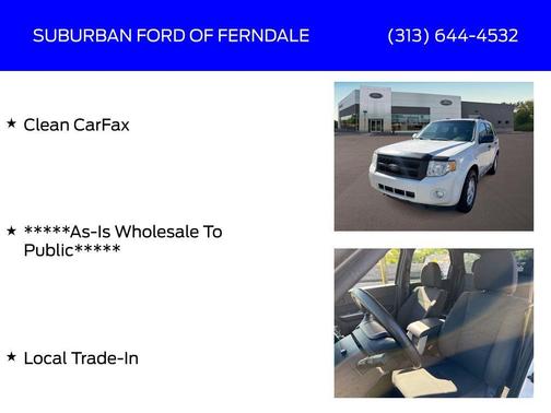 White Suede 2011 Ford Escape XLT