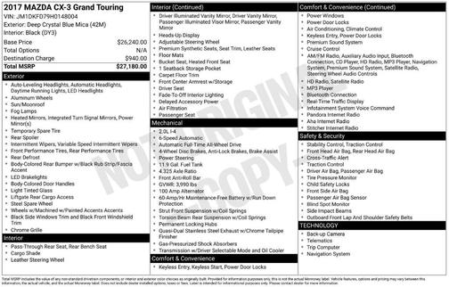 2017 Mazda CX-3 Grand Touring