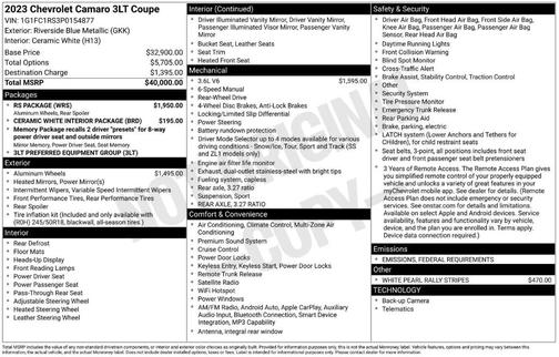 2023 Chevrolet Camaro 3LT