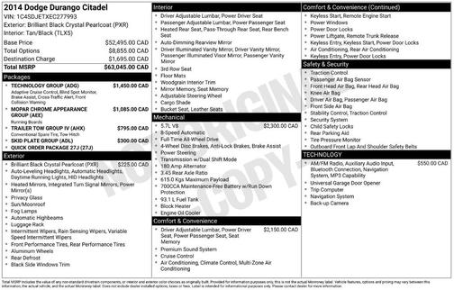 2014 Dodge Durango Citadel